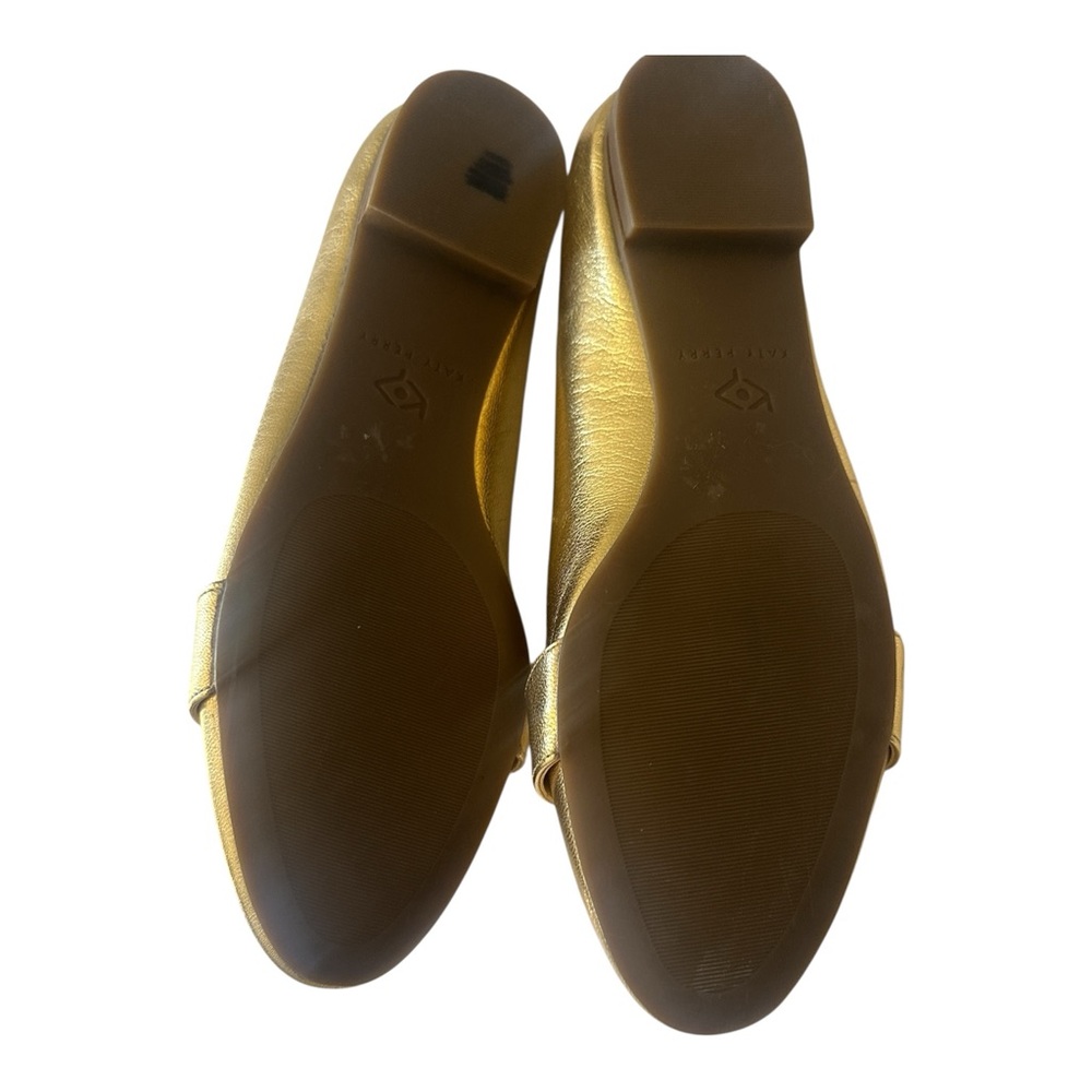 Katy Perry Collections Gold Metallic Eye Loafers - Picture 3 of 5